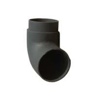 Cheap Matt Black Paint Bend 90 Cast Iron Flue Chimney Pipe Fireplace Stove Parts