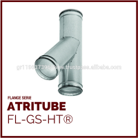 FLANGE - Single Wall Galvanized Steel A/C & Ventilation Ducting Tee / 135 Degrees Tee Pipe Tube ATRITUBE FL-GS-TA/HT