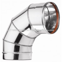 Single Wall Stainless Steel Aisi 304/316L Chimney Flue Pipe , Elbow , Angle