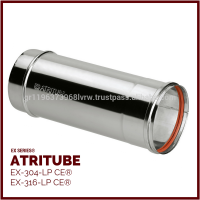 EX - Single Wall Stainless Steel Chimney Flue Pipe Tube ATRITUBE EX-304/316-LP CE