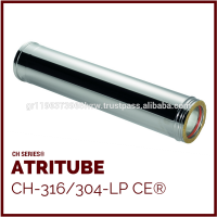 CH - Double Wall / Insulated Stainless Steel Chimney Flue Line Pipe Tube ATRITUBE CH-304/316-LP CE